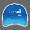 2025 Red Sox Happy Fathers Day Hoodie Joggers Cap 2
