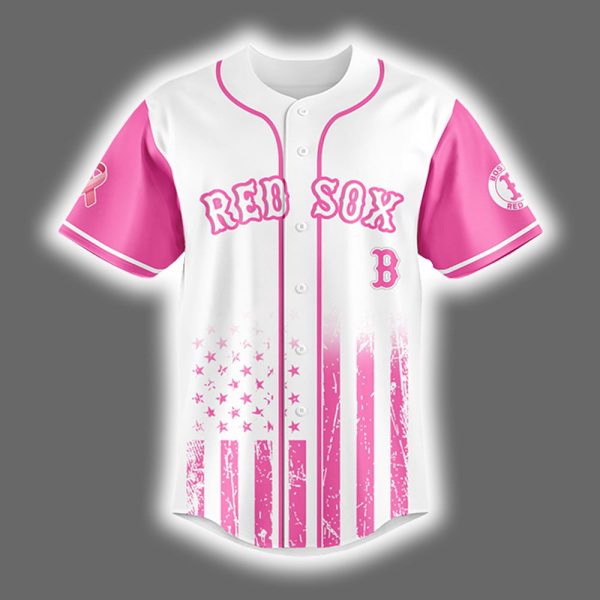 2025 Red Sox x Breast Cancer Awareness Game Night Jersey 2