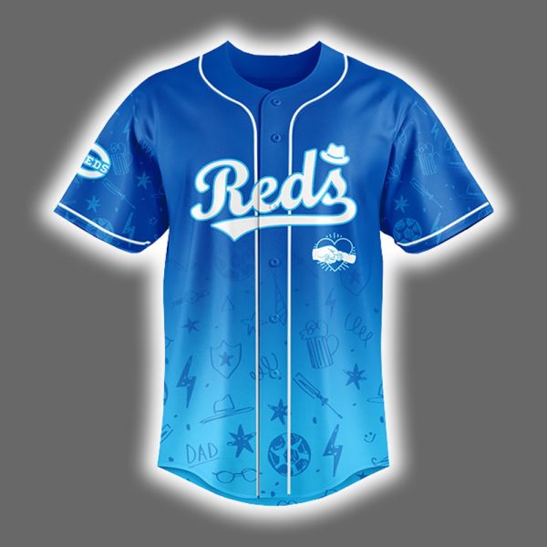 2025 Reds Happy Fathers Day Jersey 2