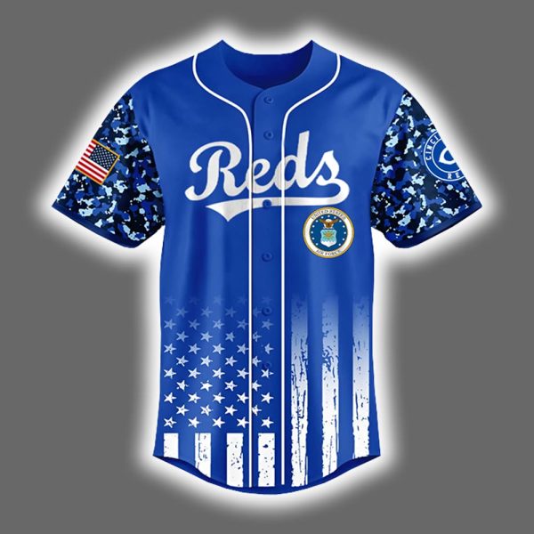 2025 Reds x US Air Force Appreciation Night Baseball Jersey 2