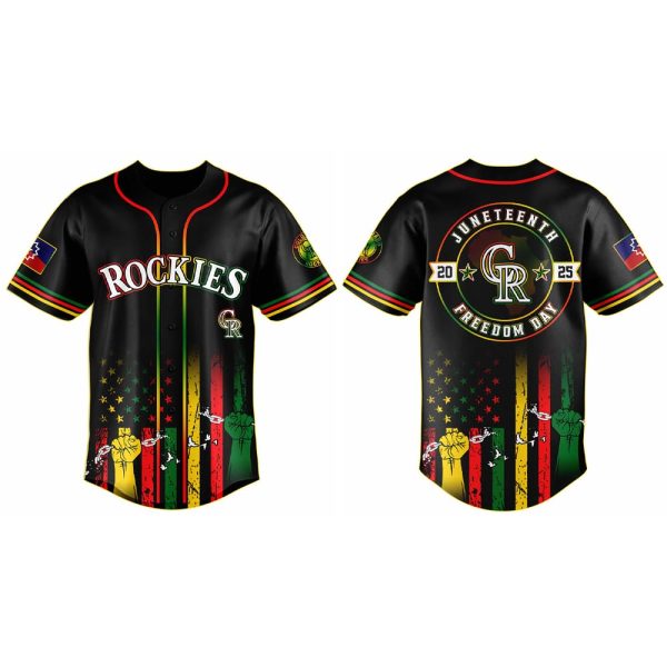 2025 Rockies x Juneteenth Day Baseball Jersey
