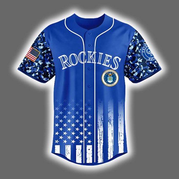 2025 Rockies x US Air Force Appreciation Night Baseball Jersey 2