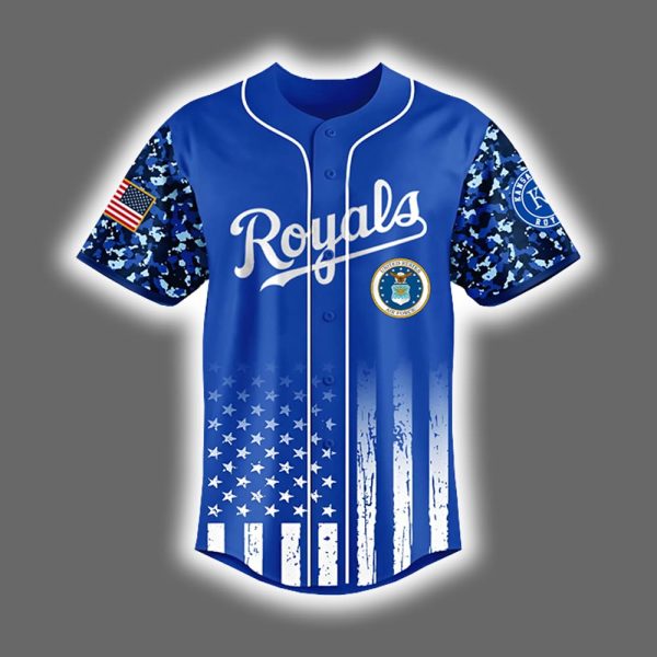 2025 Royals x US Air Force Appreciation Night Baseball Jersey 2