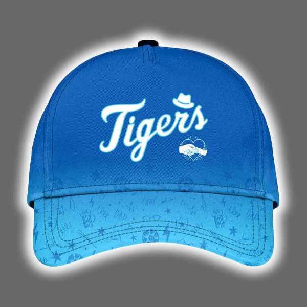 2025 Tigers Happy Fathers Day Hoodie Joggers Cap 2
