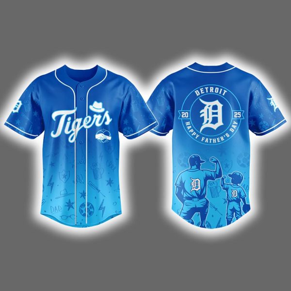 2025 Tigers Happy Father's Day Jersey