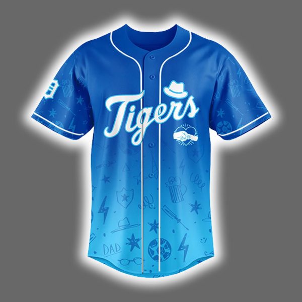 2025 Tigers Happy Fathers Day Jersey 2