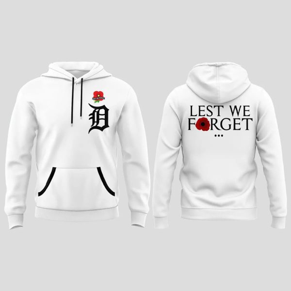 2025 Tigers Memorial Day Lest We Forget Hoodie
