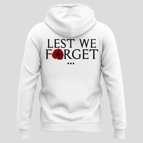 2025 Tigers Memorial Day Lest We Forget Hoodie 3