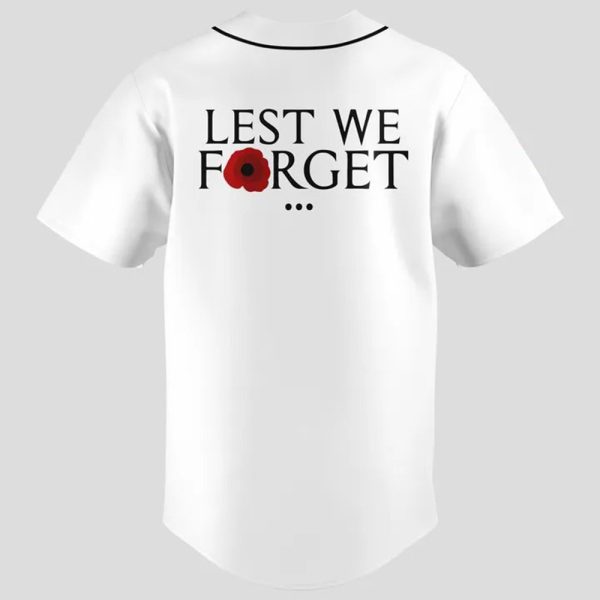 2025 Tigers Memorial Day Lest We Forget Jersey 3