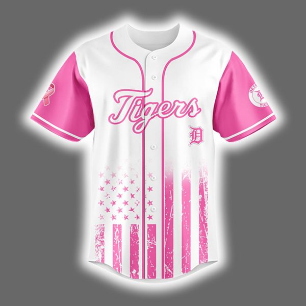 2025 Tigers x Breast Cancer Awareness Game Night Jersey 2