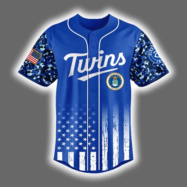 2025 Twins x US Air Force Appreciation Night Baseball Jersey 2