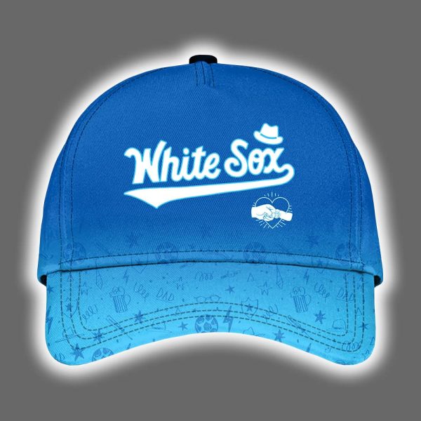 2025 White Sox Happy Fathers Day Hoodie Joggers Cap 2