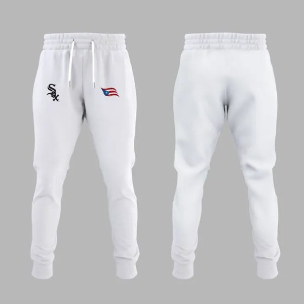 2025 White Sox Puerto Rican Heritage Night Hoodie Joggers Cap 2