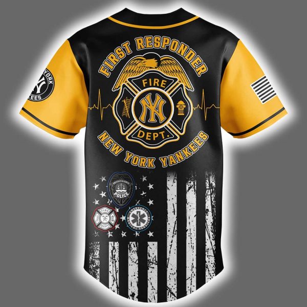 2025 Yankees First Responders Night Jersey 3