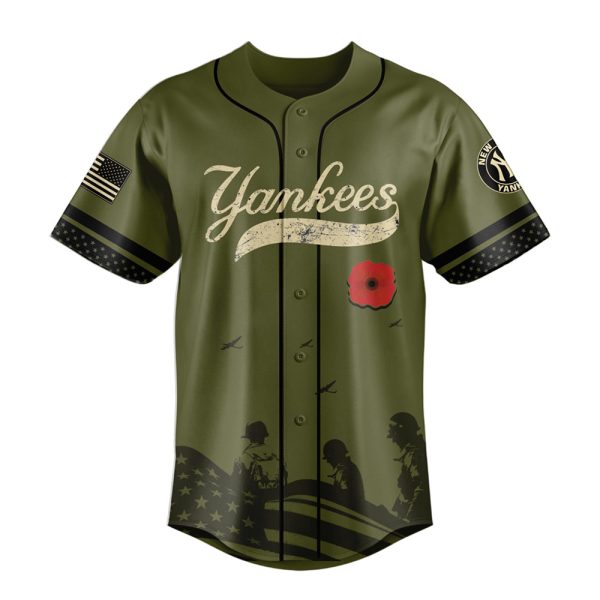 2025 Yankees USA Memorial Day Remember And Honor Jersey 2