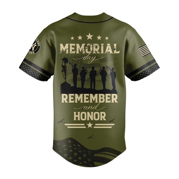 2025 Yankees USA Memorial Day Remember And Honor Jersey 3