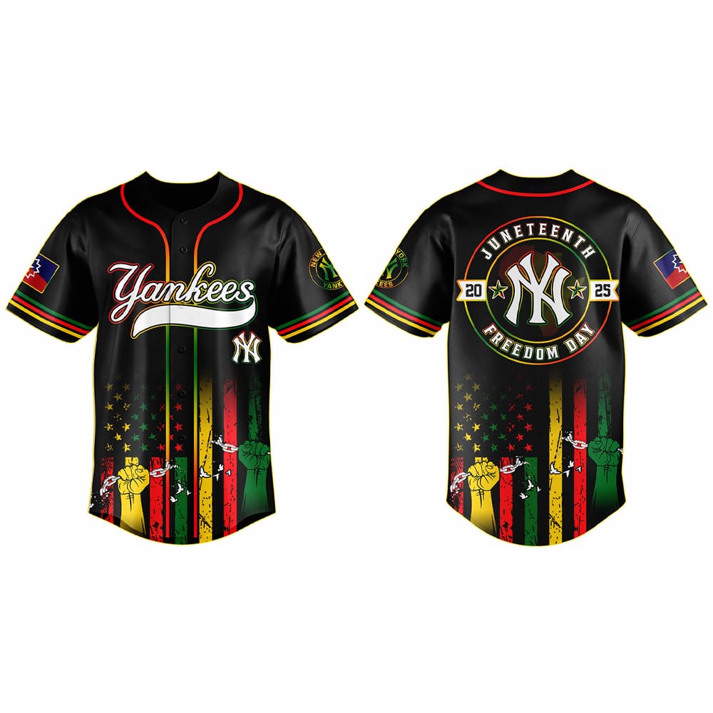 2025 Yankees x Juneteenth Day Baseball Jersey 2025 Yankees x Juneteenth Day Baseball Jersey