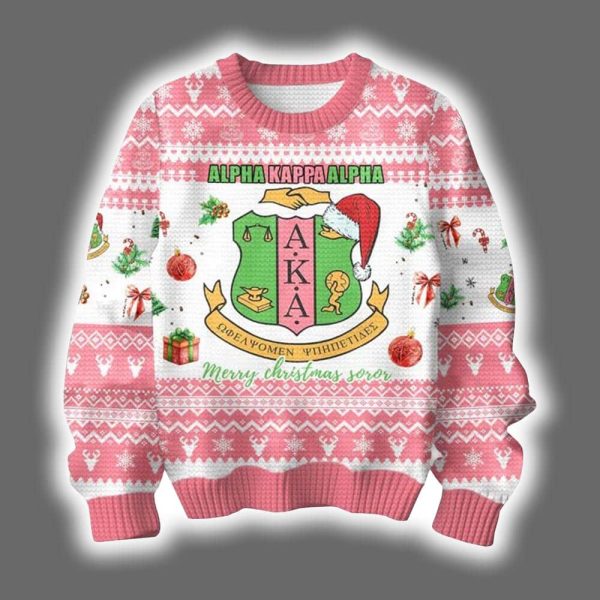 Alpha Kappa Alpha Ugly Christmas Sweater