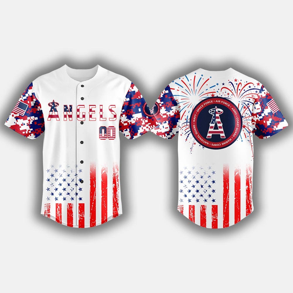 Angels 4th of July Military Jersey 2025 Angels 4th of July Military Jersey 2025
