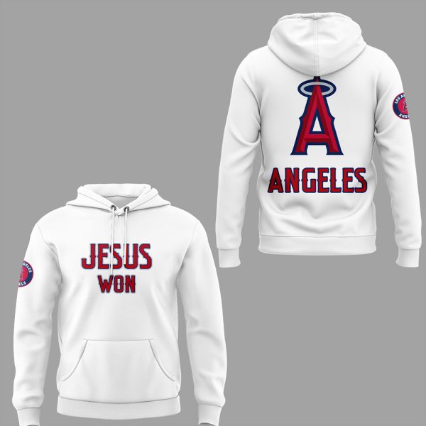 Angels Jesus Won 2025 Hoodie Joggers Cap 4