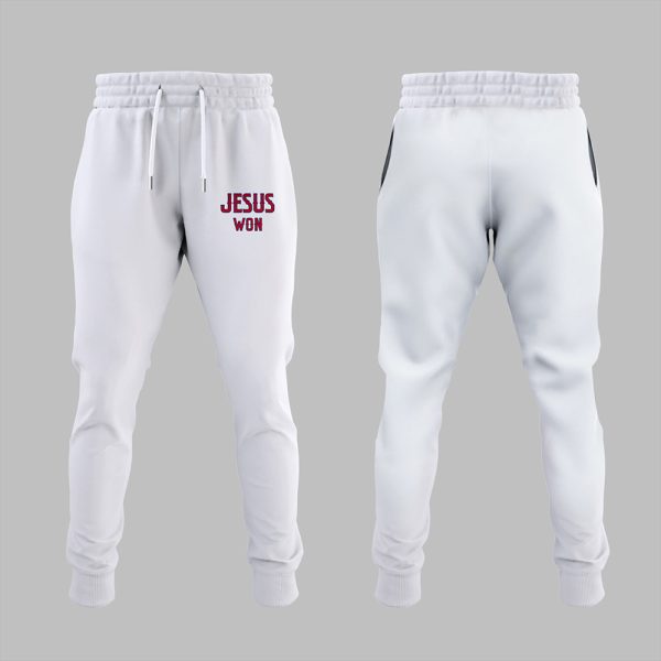 Angels Jesus Won 2025 Hoodie Joggers Cap 6