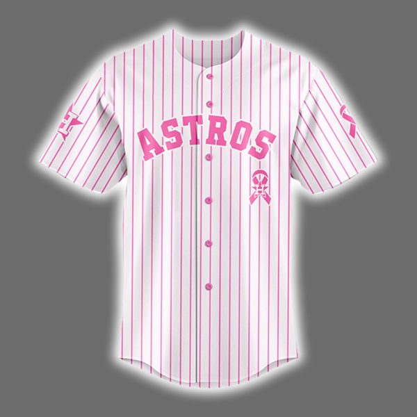 Astros 2025 Breast Cancer Awareness Game Night Jersey 2