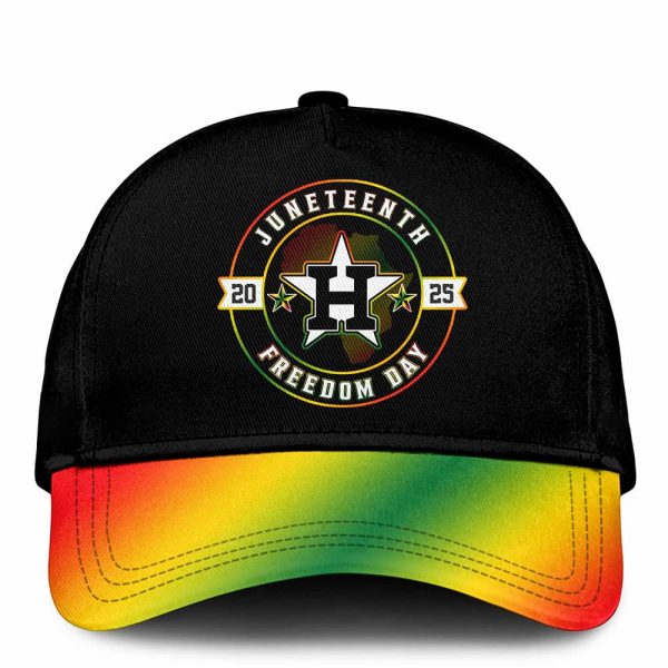 Astros 2025 Juneteenth Freedom Day Hoodie Joggers Cap 3