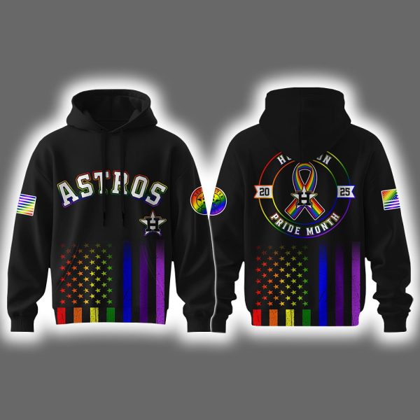 Astros Pride Month 2025 Hoodie Joggers Cap