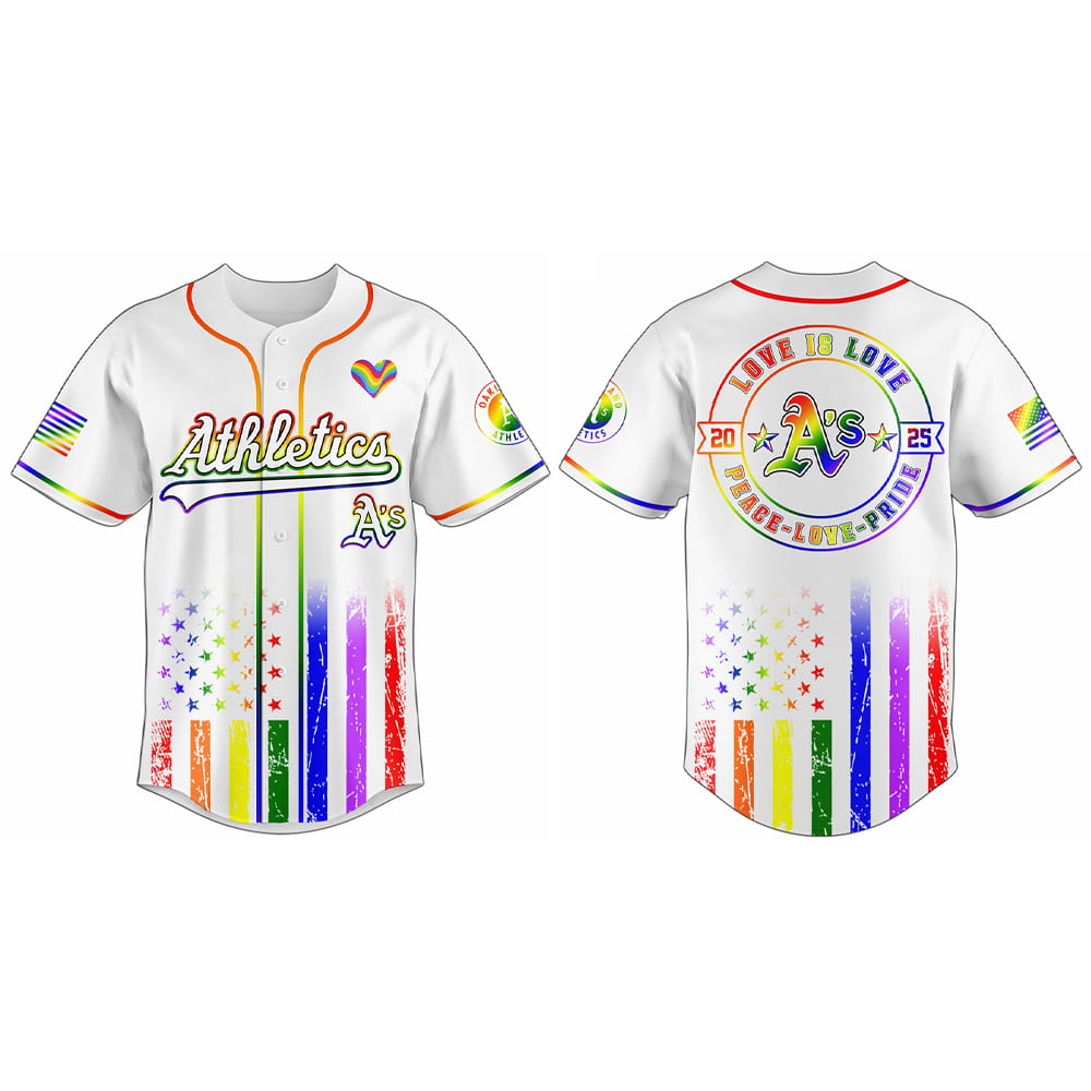 Athletics Happy Pride Month Jersey 2025 Athletics Happy Pride Month Jersey 2025