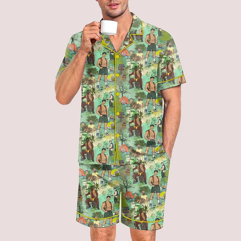 Bear Camp Pride Month Love Is Love Print Pajama Set Bear Camp Pride Month Love Is Love Print Pajama Set