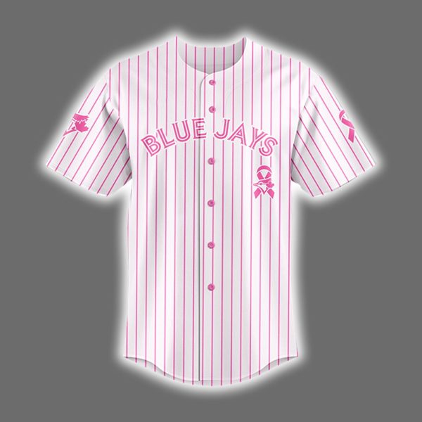 Blue Jays 2025 Breast Cancer Awareness Game Night Jersey 2