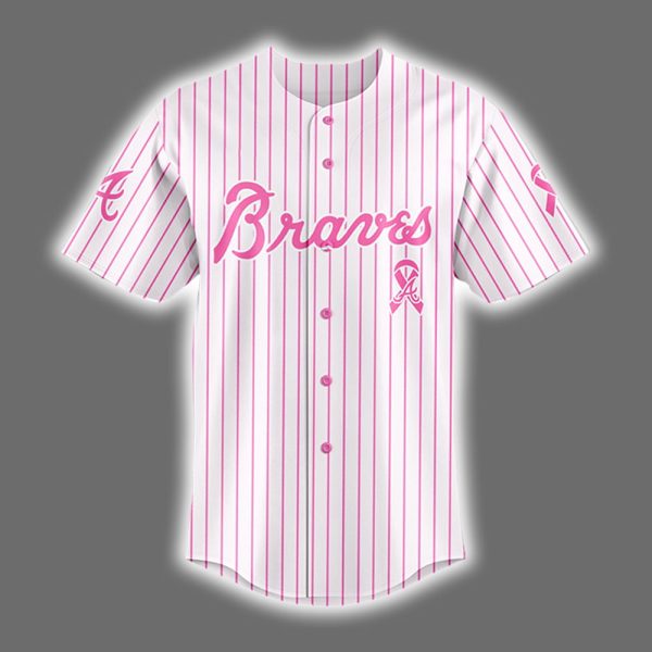 Braves 2025 Breast Cancer Awareness Game Night Jersey 2