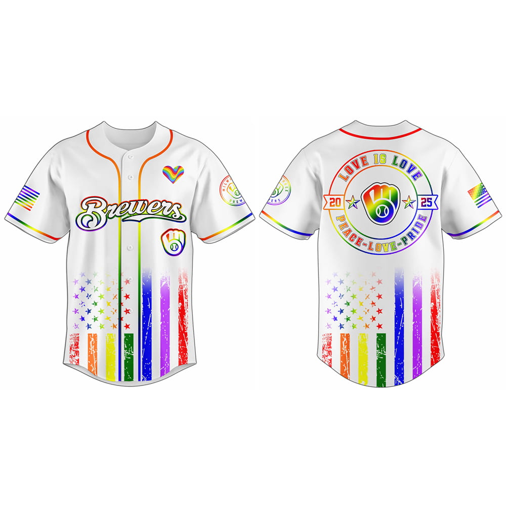 Brewers Happy Pride Month Jersey 2025 Brewers Happy Pride Month Jersey 2025