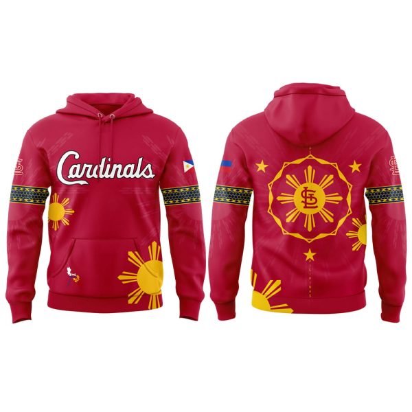 Cardinals Filipino Heritage Night 2025 Hoodie Joggers Cap 4
