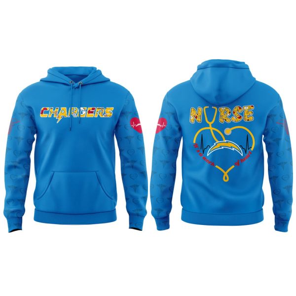 Chargers Nurses Appreciation 2025 Hoodie Joggers Cap