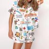 Chicago City Silky Satin Pajama Set