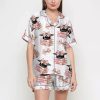 Class Of 2025 Graduation Gifts Coquette Satin Pajamas Set