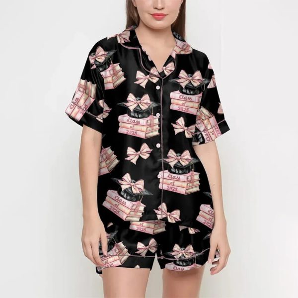 Class Of 2025 Graduation Gifts Coquette Satin Pajamas Set2 1