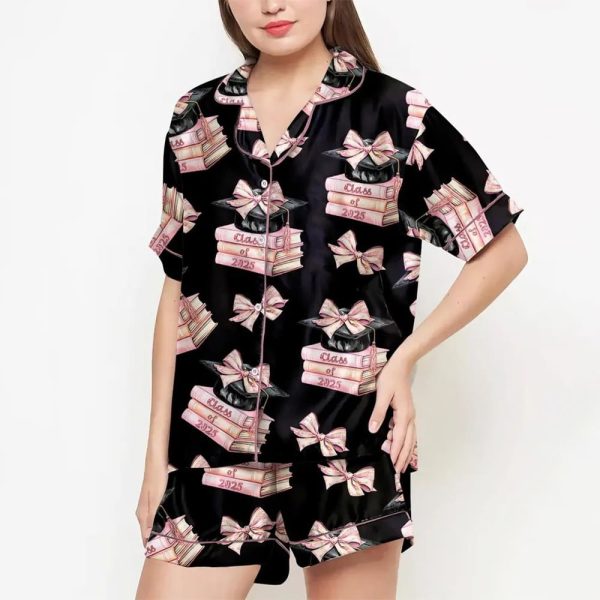 Class Of 2025 Graduation Gifts Coquette Satin Pajamas Set2 2