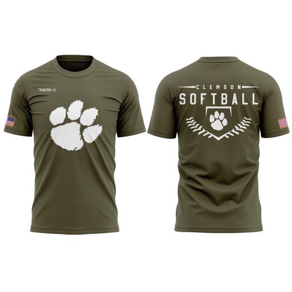 Clemson Softball Military Appreciation Day 2025 Shirt 2