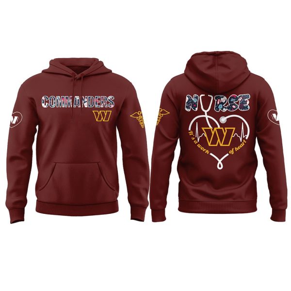 Commanders Nurses Night 2025 Hoodie Joggers Cap 4