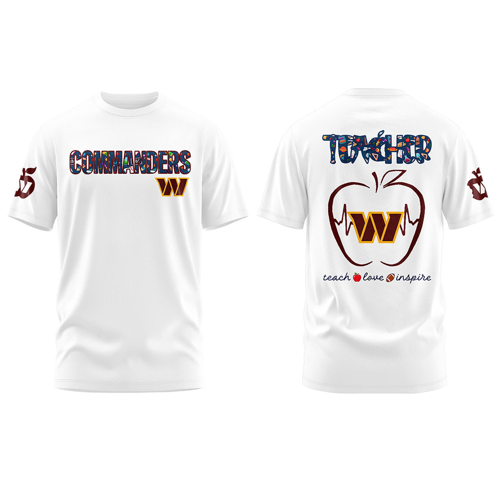 Commanders Teacher Appreciation 2025 Shirt Commanders Teacher Appreciation 2025 Shirt