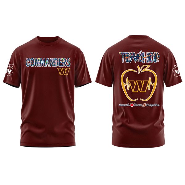 Commanders Teacher Appreciation 2025 Shirt 2