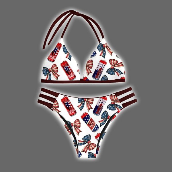 Coquette Diet Drink Independence Day Swimwear Summer Bikini Set