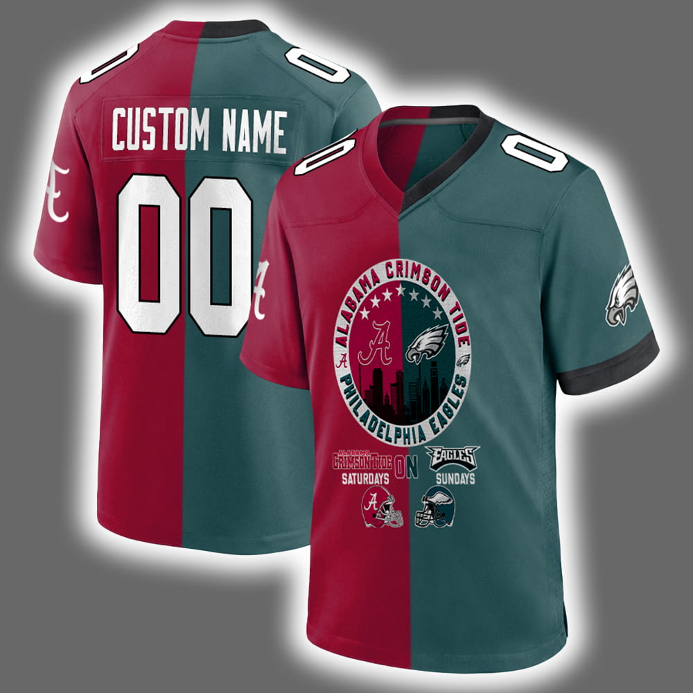 Crimson Tide On Saturdays Eagles On Sundays Jersey Crimson Tide On Saturdays Eagles On Sundays Jersey