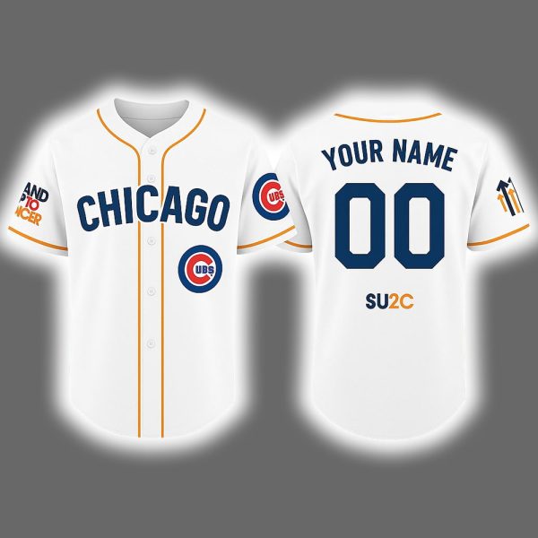 Cubs 2025 Stand Up To Cancer Night Jersey