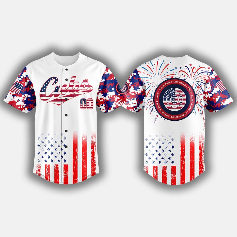 Cubs 4th of July Military Jersey 2025 Cubs 4th of July Military Jersey 2025