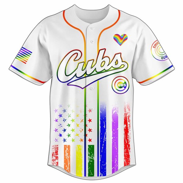 Cubs Happy Pride Month Jersey 2025 2