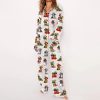 Dachshund Christmas Dog Satin Pajama Set 2