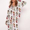 Dachshund Stockings Christmas Satin Pajama Set
